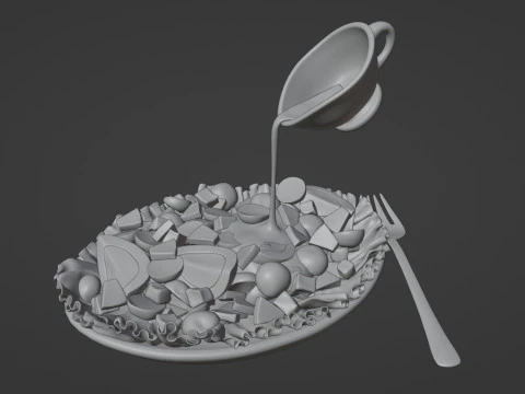 Salad 002 3D Model