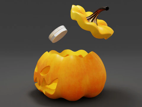 Jack O Lantern 002 3D Modell