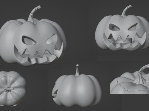 Jack O Lantern 002 3D Modell