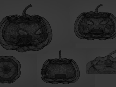 Jack O Lantern 002 3D Modell