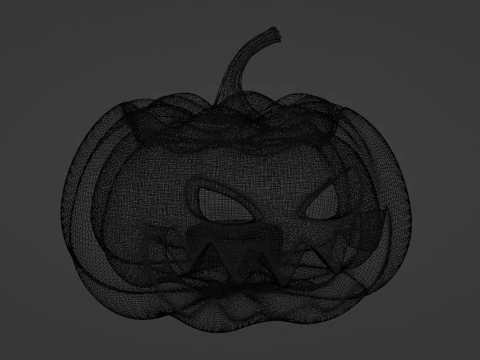 Jack O Lantern 002 3D Modell