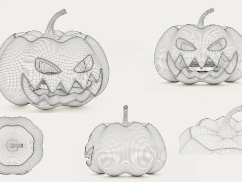 Jack O Lantern 002 3D Modell