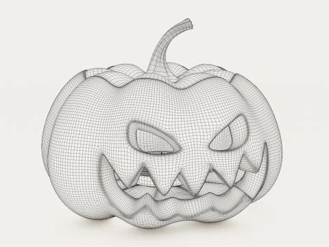 Jack O Lantern 002 3D Modell