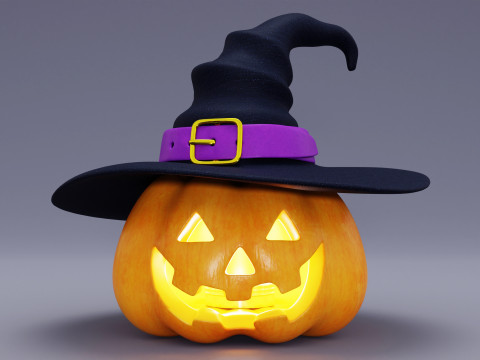 Джек О Ліхтар 003 3D Модель