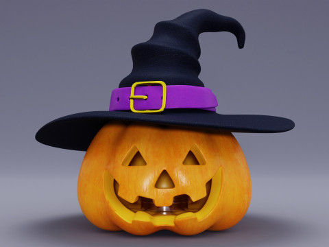 Джек О Ліхтар 003 3D Модель