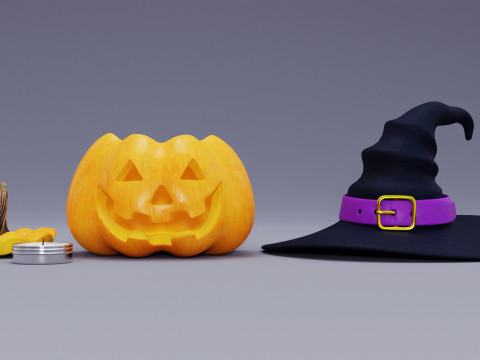 Джек О Ліхтар 003 3D Модель