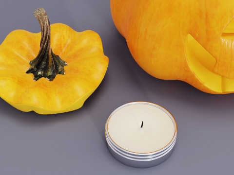 Джек О Ліхтар 003 3D Модель