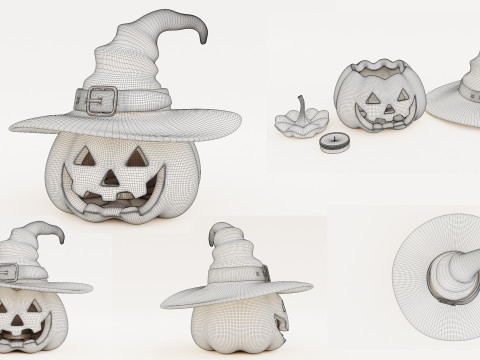 Джек О Ліхтар 003 3D Модель