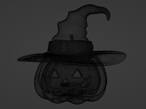 Джек О Ліхтар 003 3D Модель