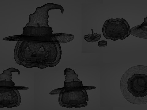 Джек О Ліхтар 003 3D Модель