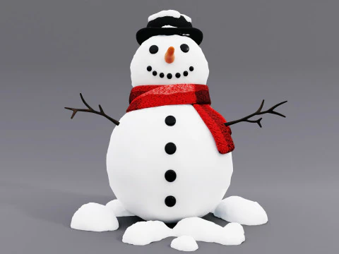 Snowman 001 3D Model