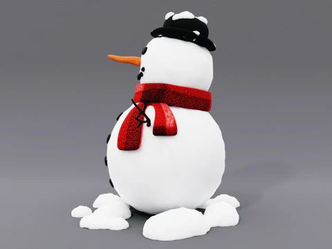 Snowman 001 3D Model