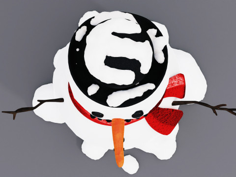 Bonhomme de neige 001 Modèle 3D