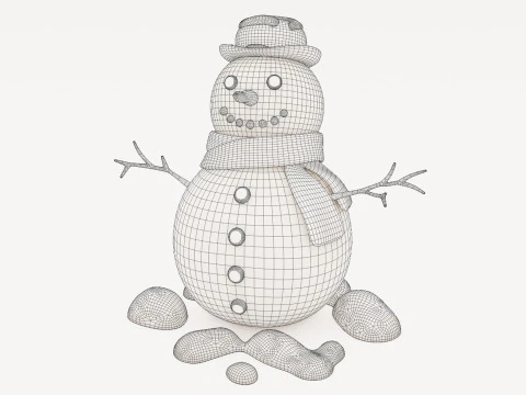 Snowman 001 3D Model