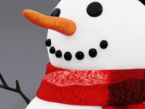 Bonhomme de neige 001 Modèle 3D