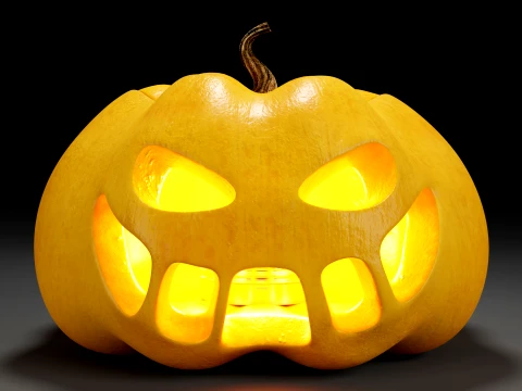 Jack O Lantern 005 3D Model