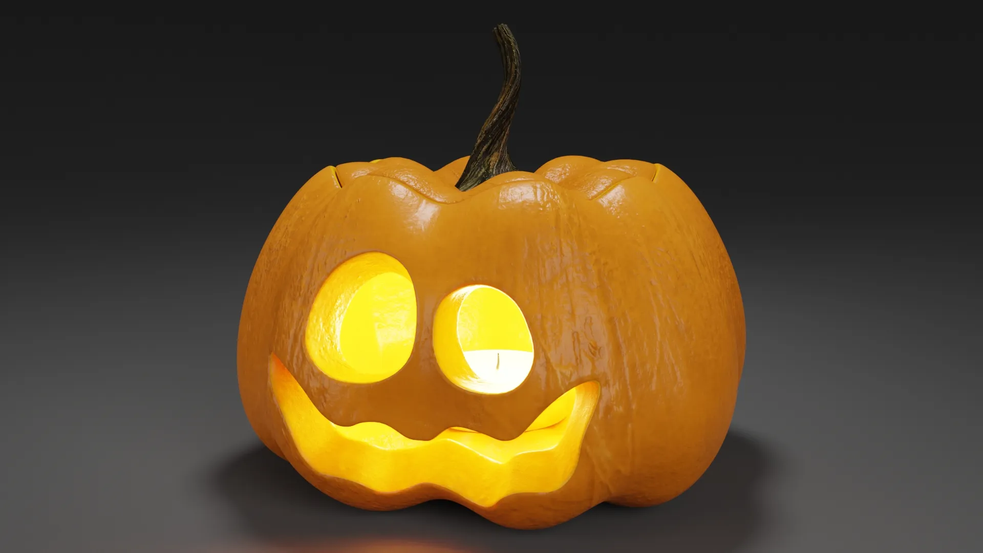 Jack O Lantern 004 3D Model .c4d .max .obj .3ds .fbx .stl .blend 