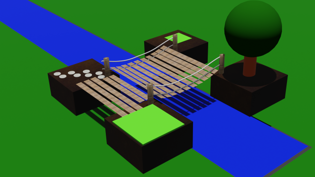 Bridge Model 3D .c4d .max .obj .3ds .fbx .stl .blend 
