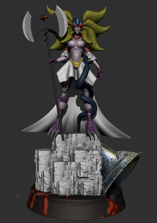 Queen Himika Jeeg Robot-Go Nagai 3D 打印模型 .c4d .max .obj .3ds .fbx .stl .blend 