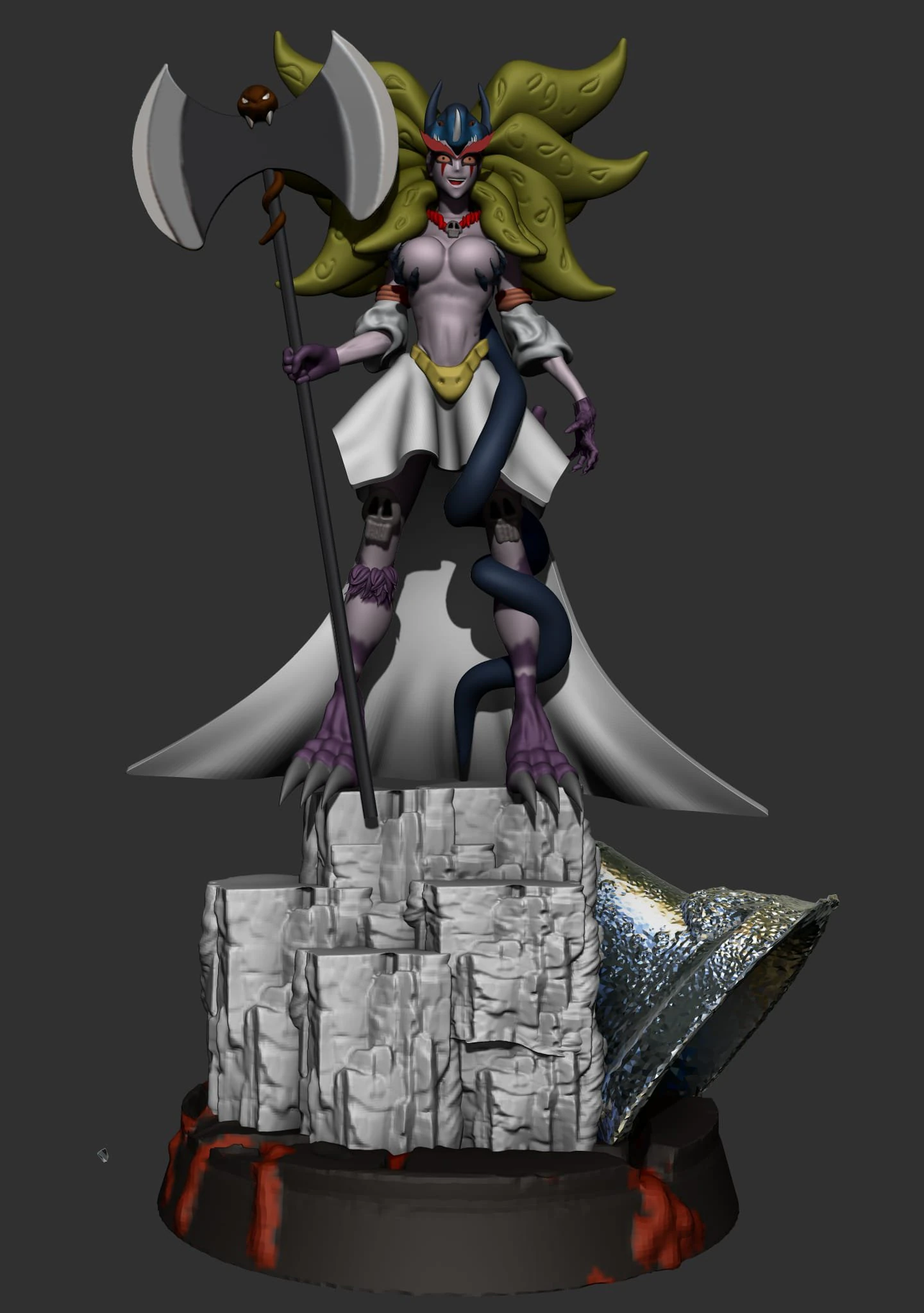 Queen Himika Jeeg Robot-Go Nagai 3D Print Model .c4d .max .obj .3ds .fbx .stl .blend 
