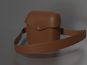 Waist bag vintage 3D Модель
