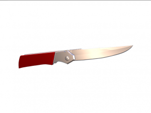 Red pocket knife 3D Model
