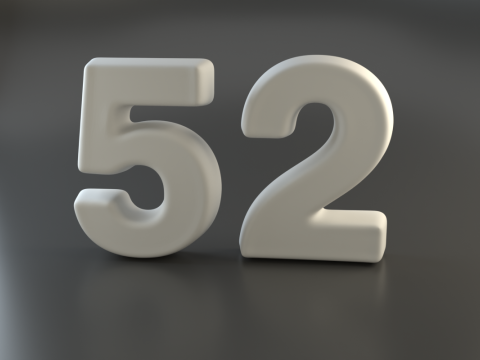 Numbers Modelo de impresión 3D