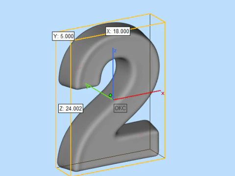 Numbers 3D Print Model