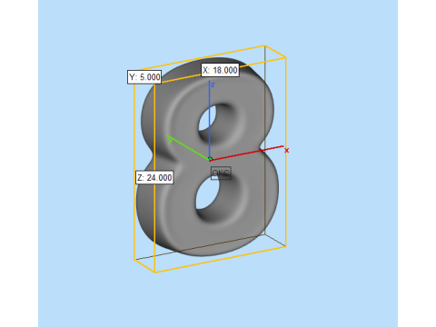 Numbers Modelo de impresión 3D