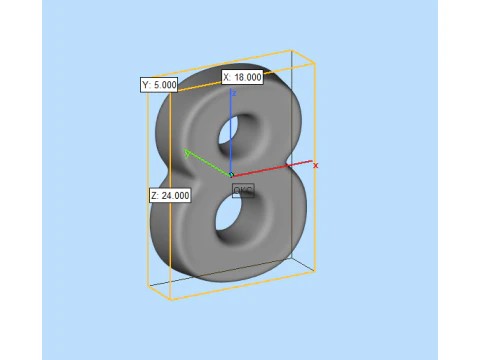 Numbers 3D Print Model