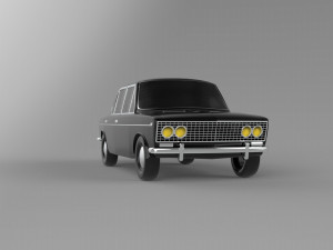 Historical Car Collectible Black 3D Модель