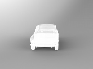 Historical Car Collectible Black 3D Модель