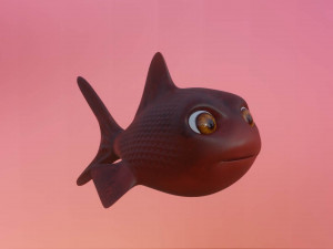 FishCharacter Model 3D