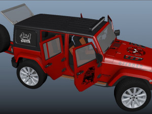 Jeep Wrangler Rubicon 3D मॉडल