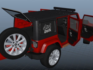 Jeep Wrangler Rubicon Modèle 3D