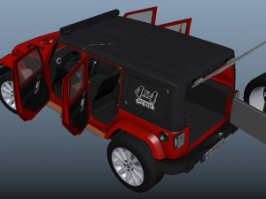 Jeep Wrangler Rubicon Modèle 3D