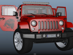 Jeep Wrangler Rubicon Modèle 3D