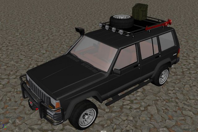 Jeep Cherokee 3D Model .c4d .max .obj .3ds .fbx .stl .blend 