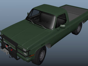 Military pickup 3D Model
