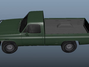Military pickup 3D Model