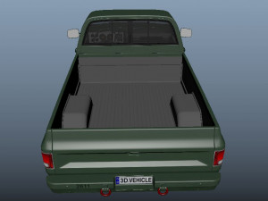 Military pickup 3D Model