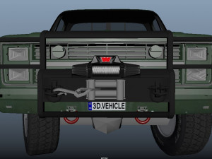 Military pickup 3D Model