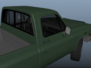 Military pickup 3D Model