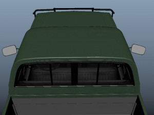 Military pickup 3D Model