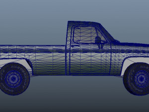Military pickup 3D Model