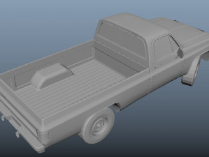 Military pickup 3D Model