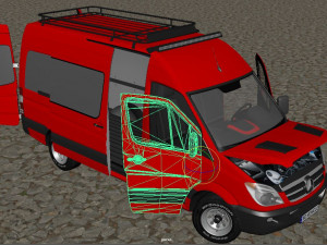 Mercedes benz sprinter 3Dモデル