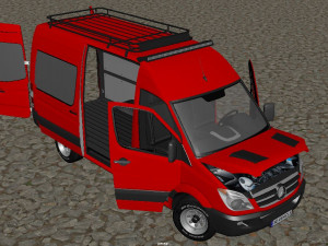 Mercedes benz sprinter 3Dモデル
