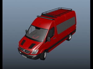 Mercedes benz sprinter 3Dモデル