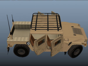 Military Hummer 3D Model